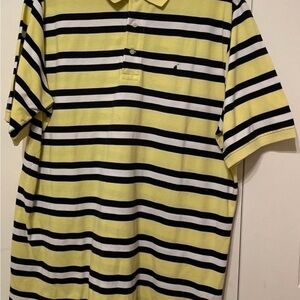 Ralph Lauren Yellow and Black Striped Polo Shirt